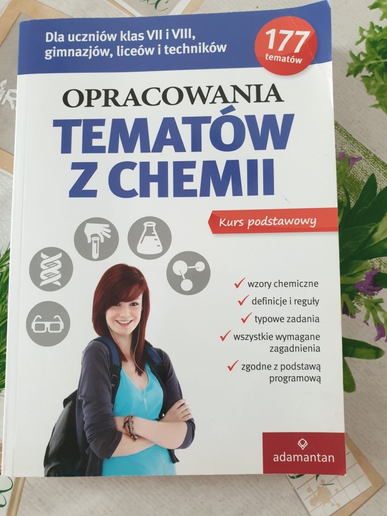 Książka opracowania tematów z chemii