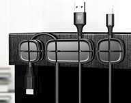 BASEUS Uniwersalny uchwyt organizer klips do kabli samoprzylepny ABS