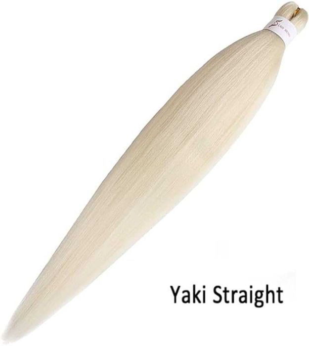 Proste włosy do warkocza 66 cm blond