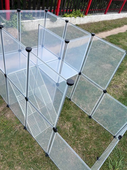 Duża klatka kojec wybieg dla świnki królika zwierząt panelowa NOWA