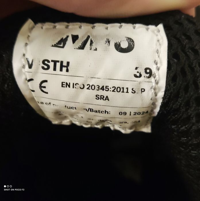 Sapatilhas de Biqueira de Aço Vito Thor – Nº 39