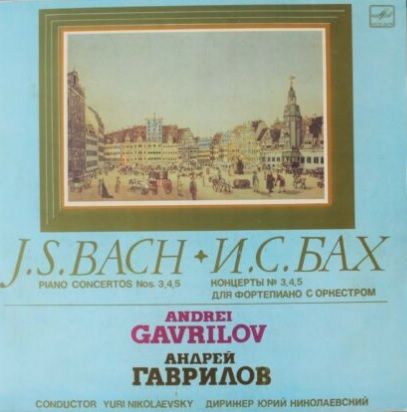 Bach-piano concertos nos 3,4,5 -płyta winylowa