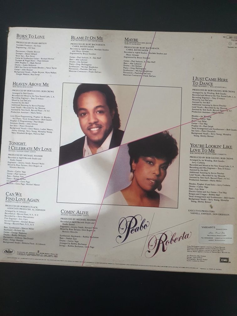 LP Disco de Vinil de PEABO BRYSON & ROBERTA FLACK