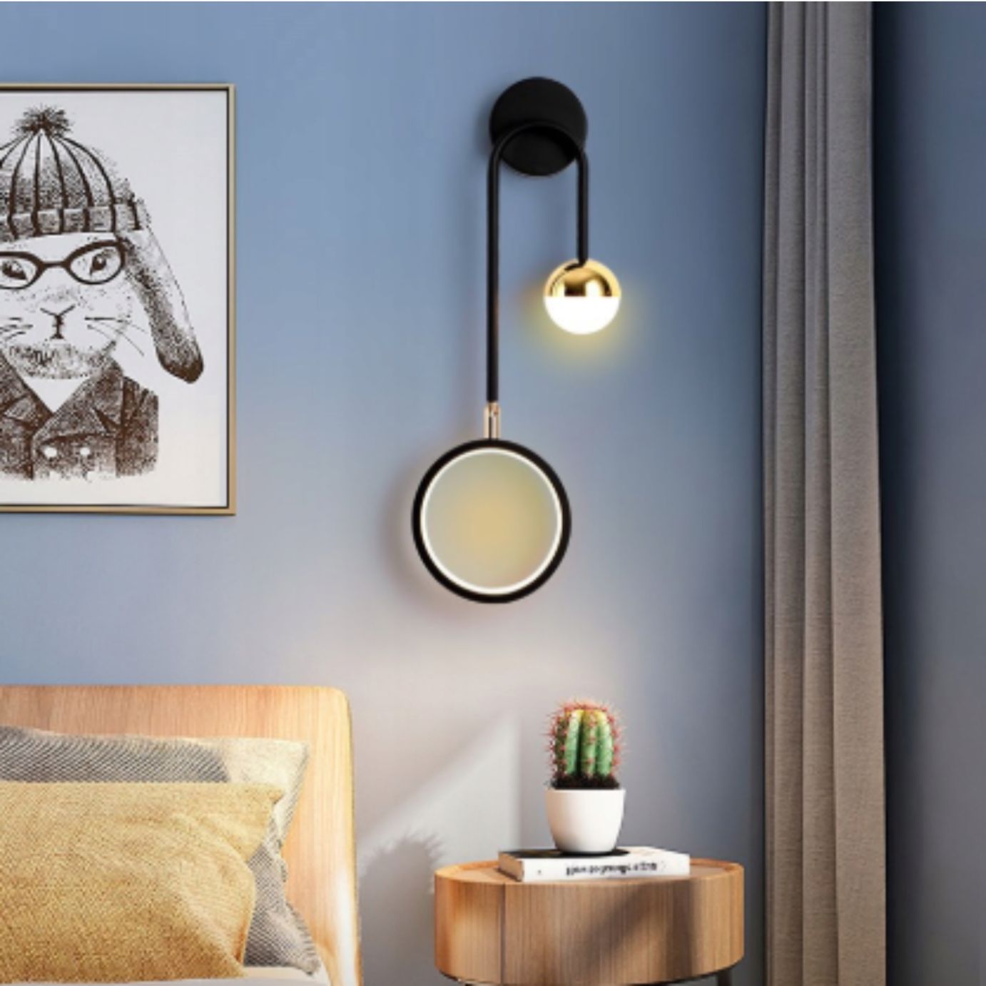 Kinkiet Led Ścienny Wewnętrzny Lampa Ścienna B.neutralna Do Salonu Łaz