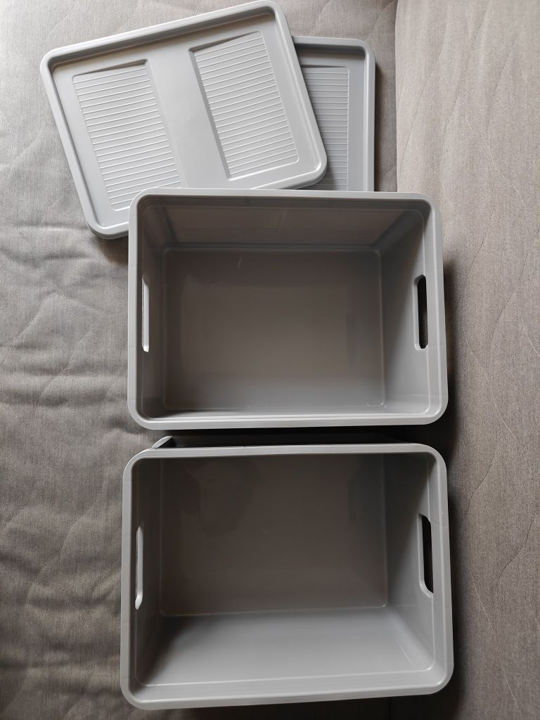 Pojemnik Keeeper Robusto Box 20l z pokrywką szary