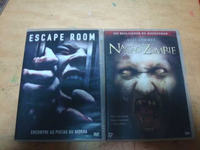 lote 12 dvds originais de terror alien,massacre no texas, etc