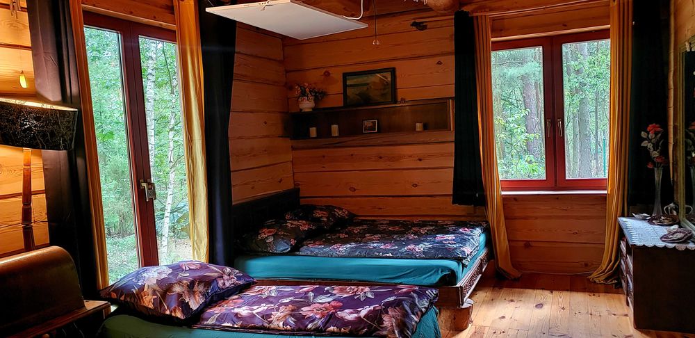 GÓRALSKA CHATA, dom 170m2 z BALI,3 sypialnie,250m od JEZIORA,POD LASEM