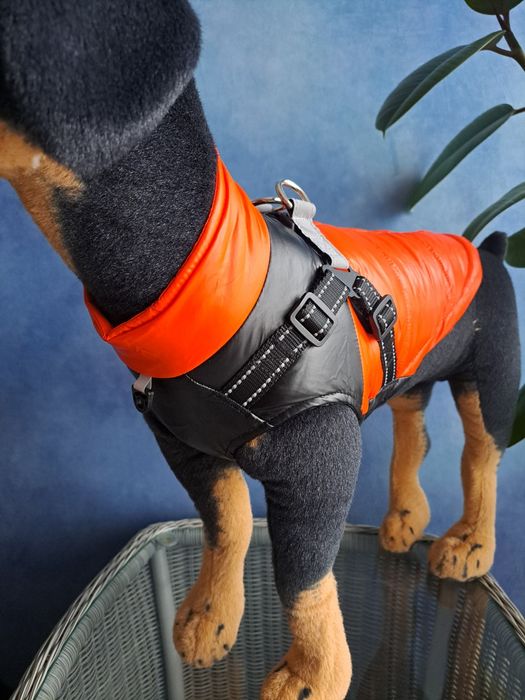 Płaszcz kurtka zimowa dla psa z uprzężą M U84