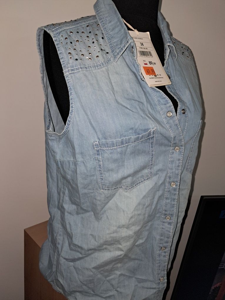 Nowa bluzka  jeansowe  M