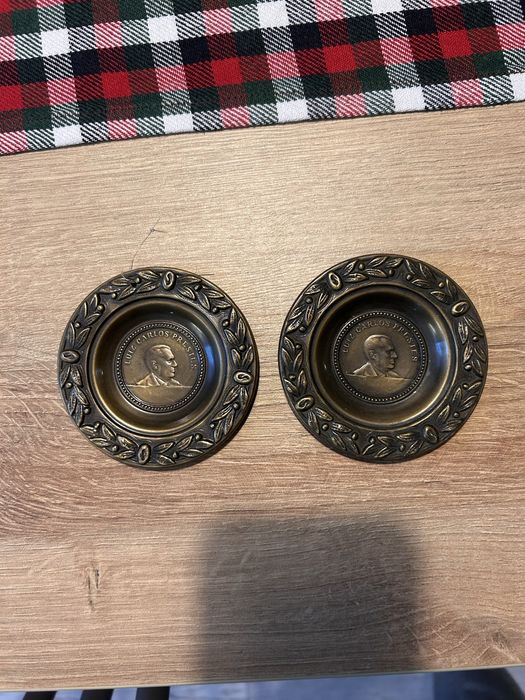 Komplet dwóch mosiężnych ozdób