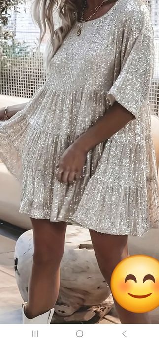 Sukienka cekiny sylwester xxl