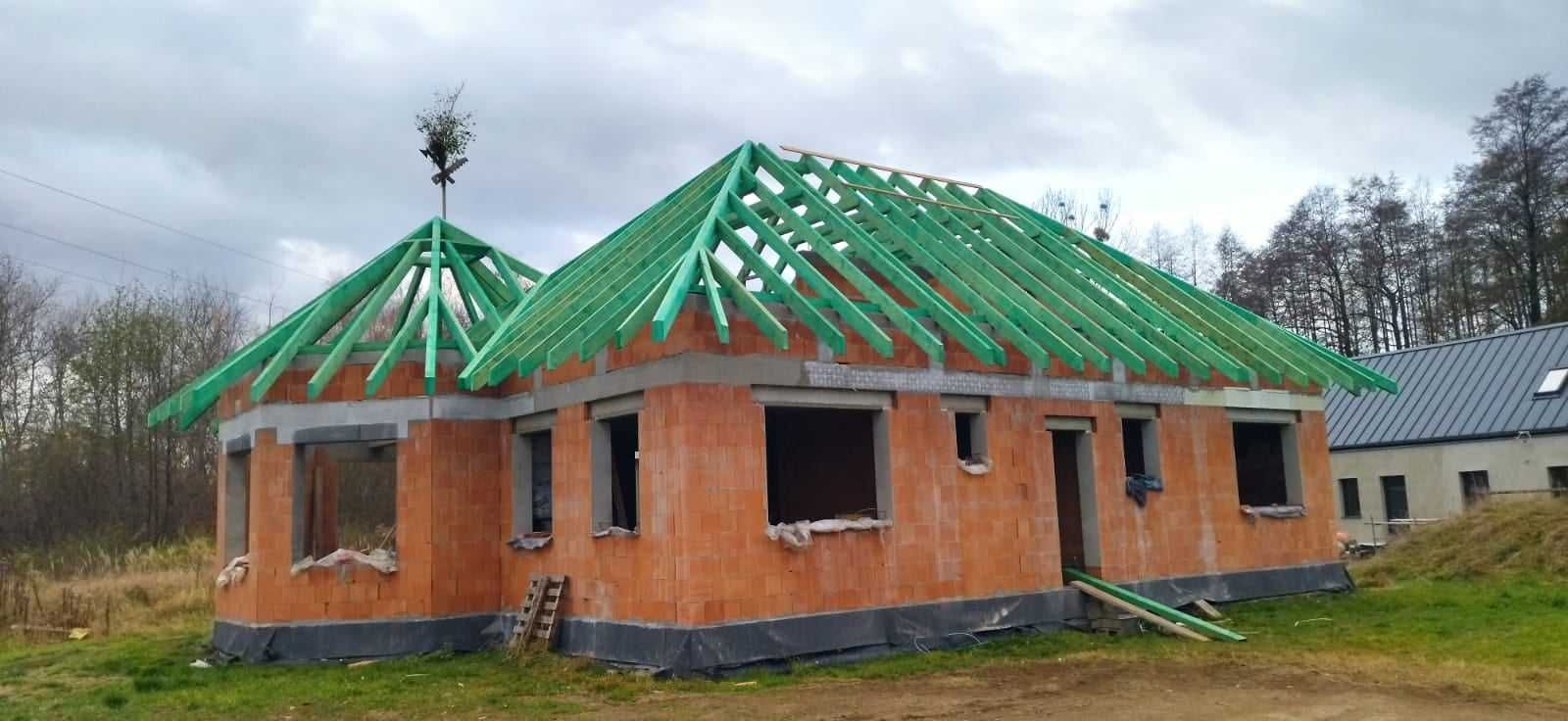 Dachy - Więźba dachowa CNC - Wiązary dachowe