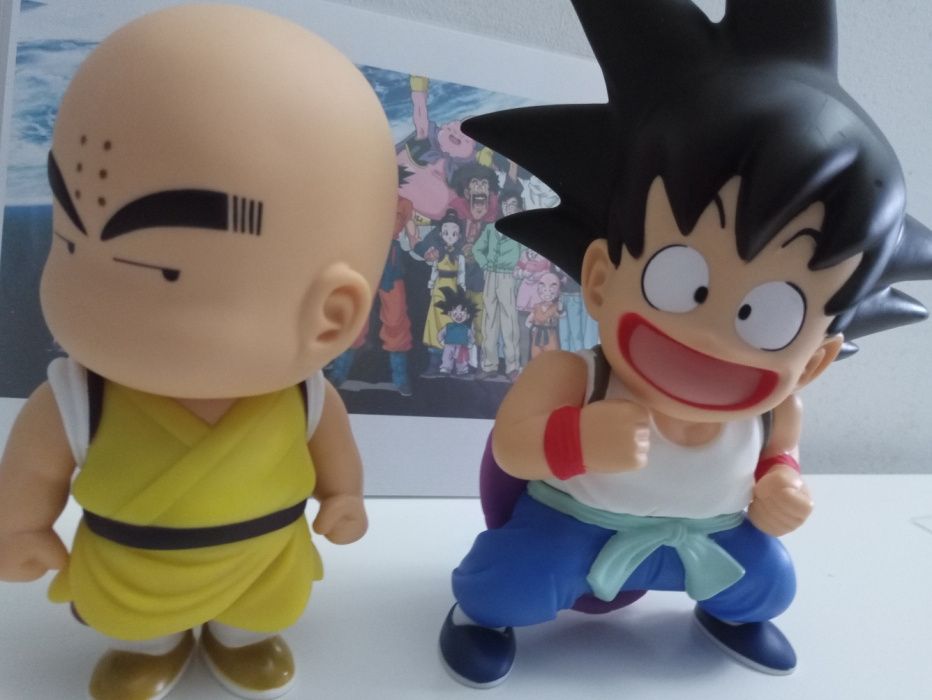 Goku e Krilin Dragonball Z Novo, figuras articuladas