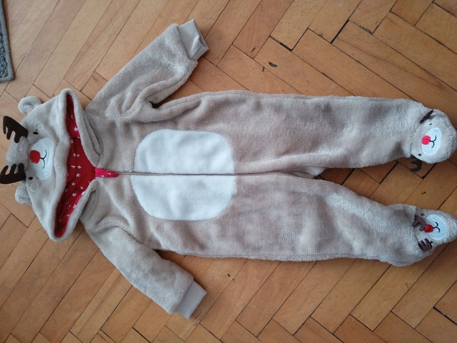 Pajacyk niemowlęcy chłopięcy rozmiar 68, firmy so cute ocieplany.
