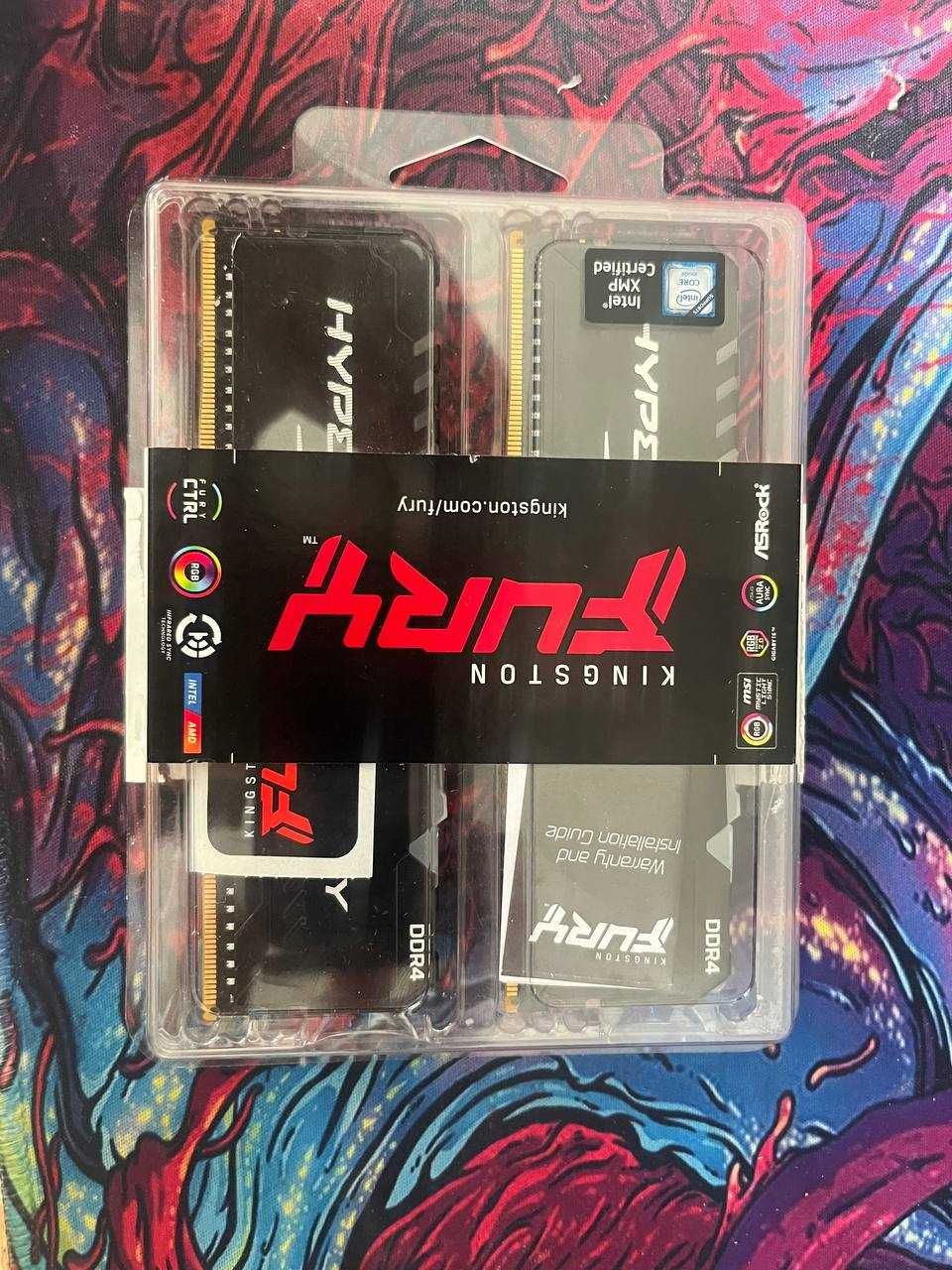 ОЗУ HyperX Fury Black DDR4 2666 MHz 16GB (2x8GB)