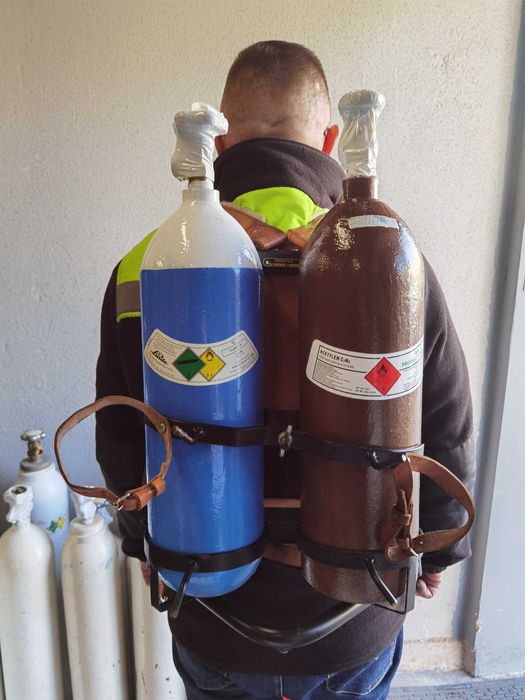 Zestaw plecakowy do spawania tlenem i acetylenem