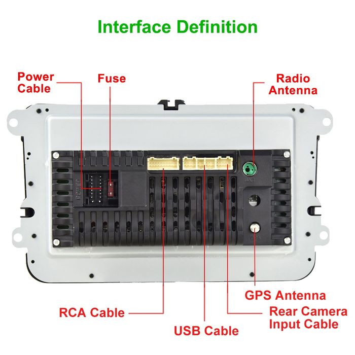 Radio android 2din 2/32GB Carplay WiFi Volkswagen Seat Skoda NOVO