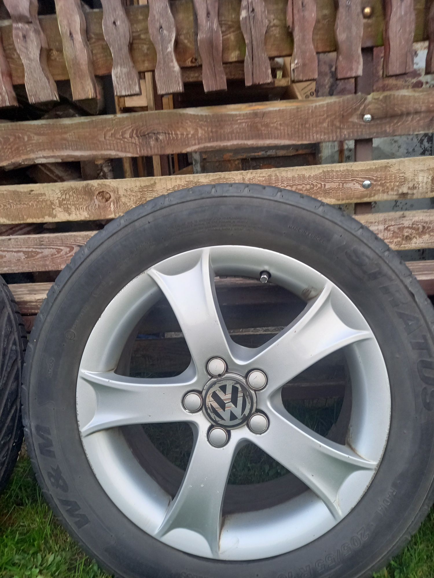 Alufelgi plus opony letnie 5x100 VW seat