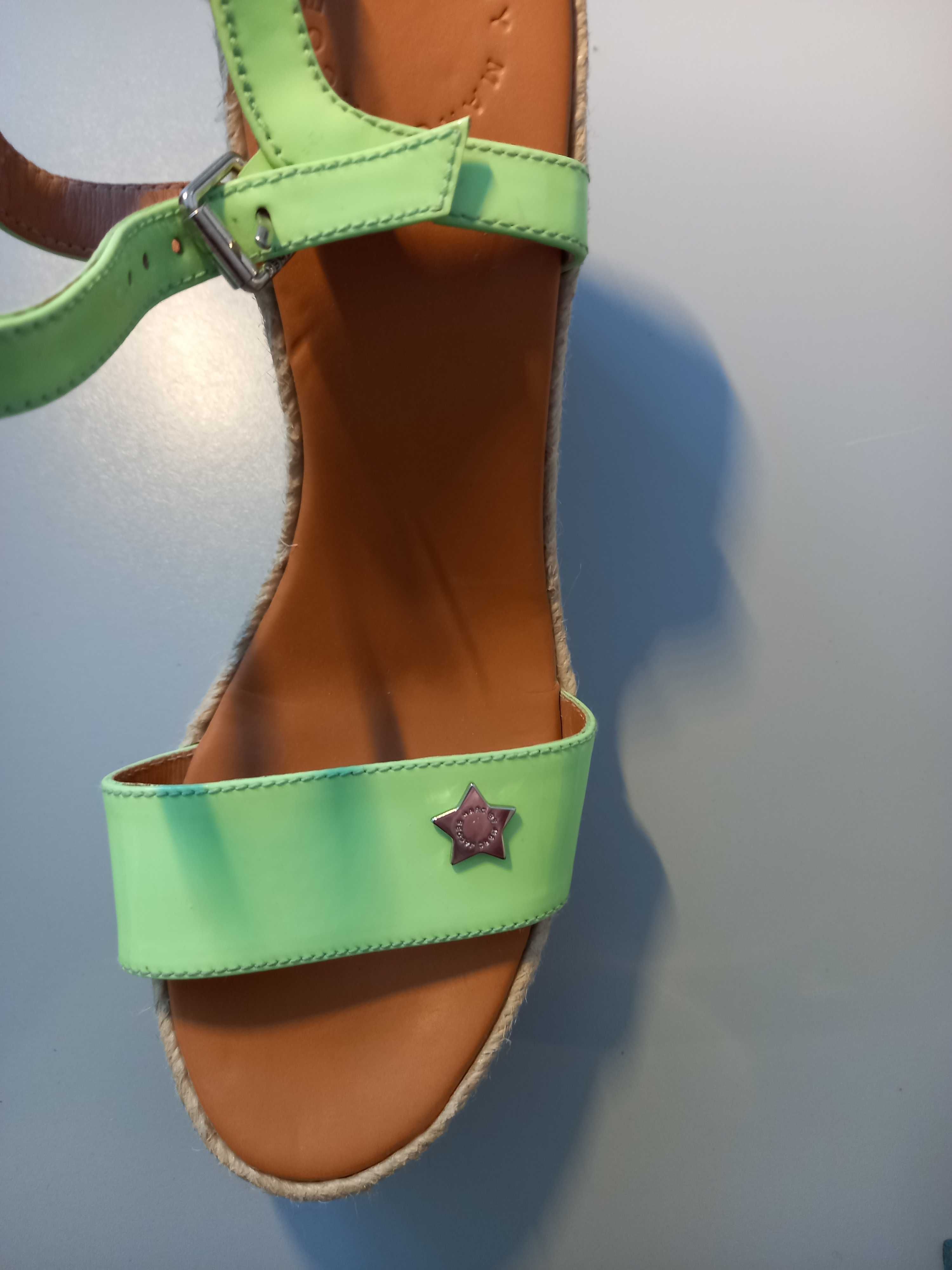 Marc Jacobs - nowe espadryle, skóra licowa, made in Spain, 40, 353