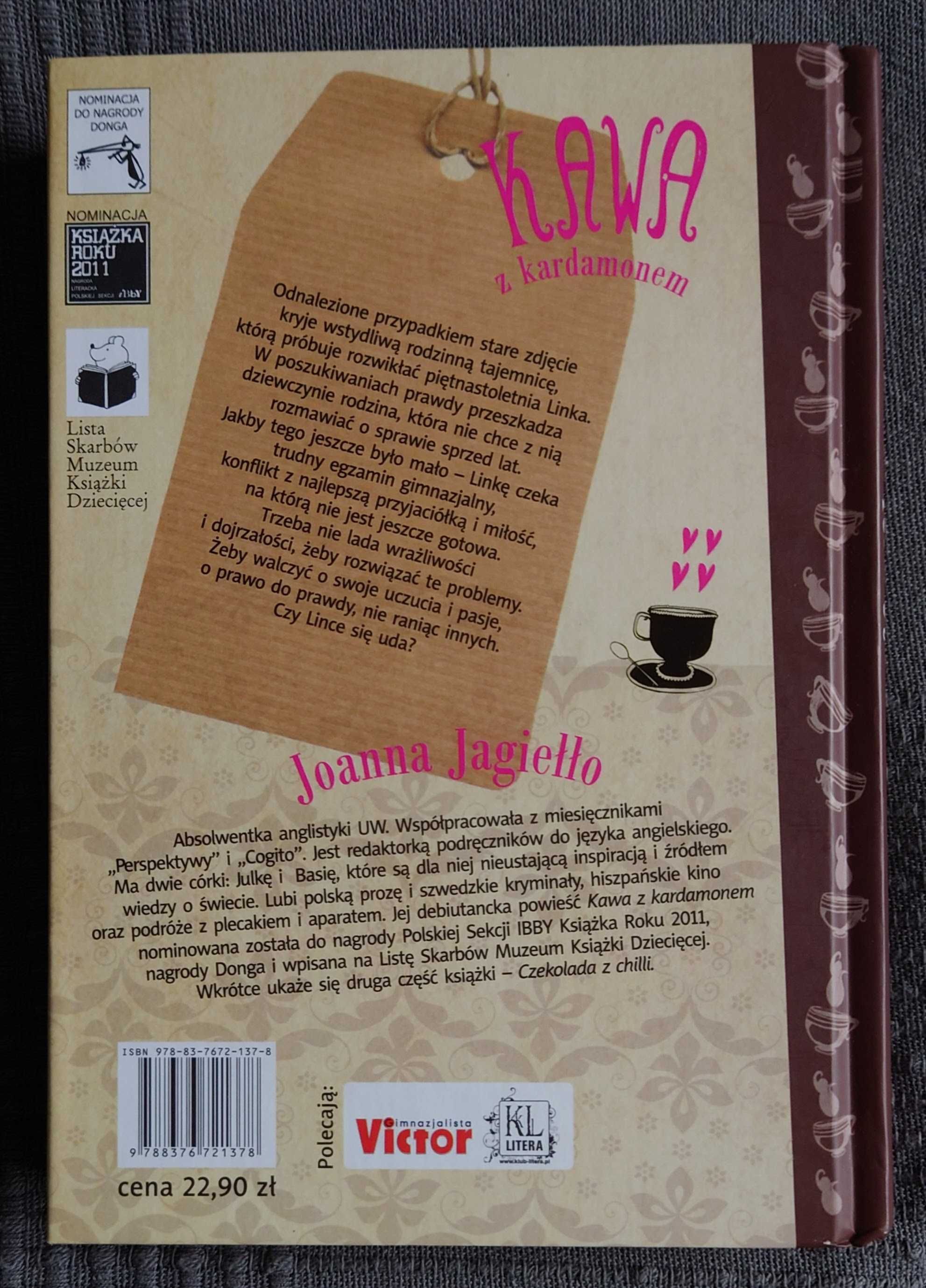 Książka JOANNA JAGIEŁŁO "Kawa z kardamonem"