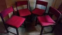 Komplet krzeseł tapicerowanych (4 sztuki)