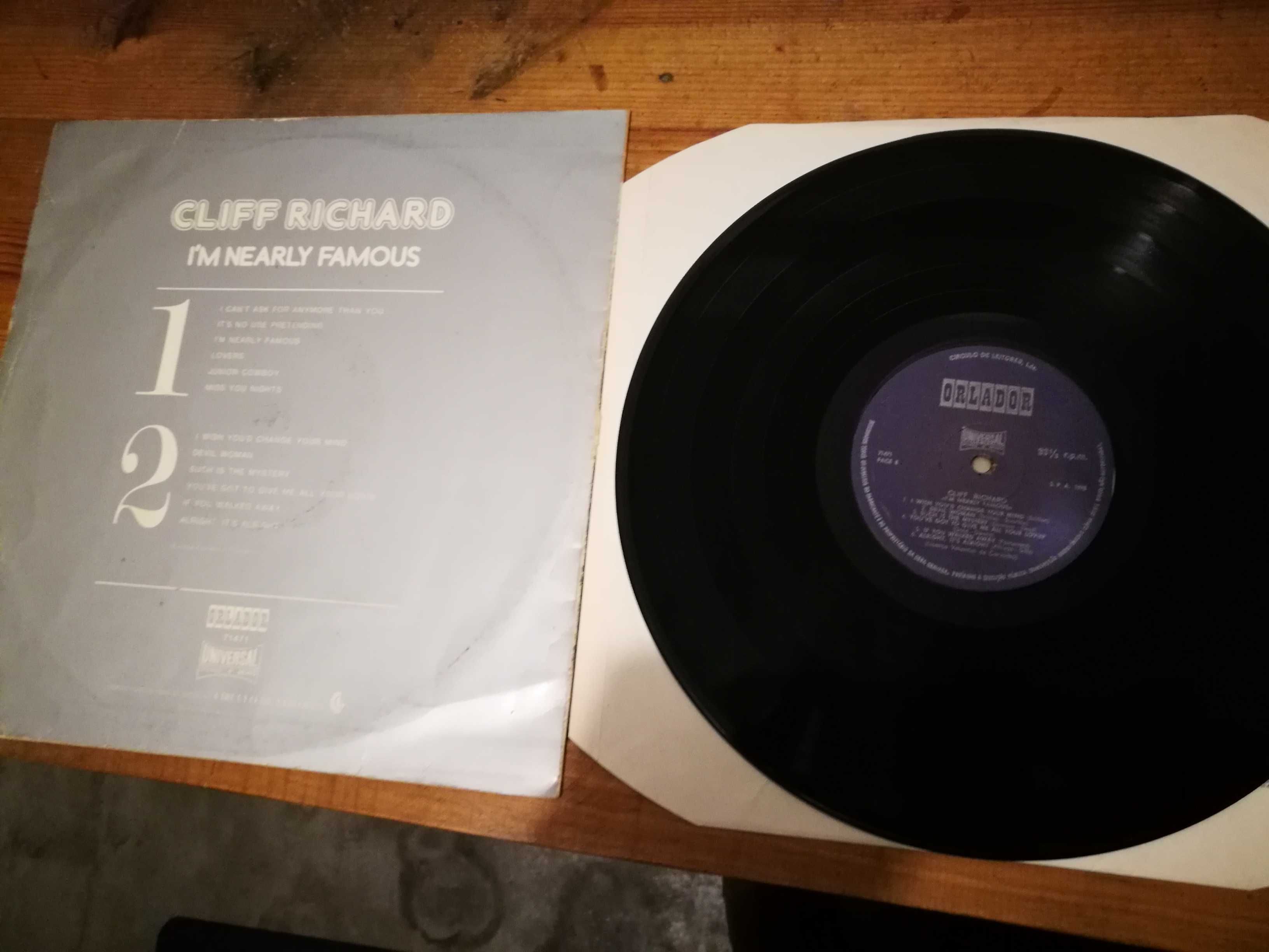 CLIFF   RICHARD - I'm Nearly Famous (Ed PORT – Circulo de Leitores) LP