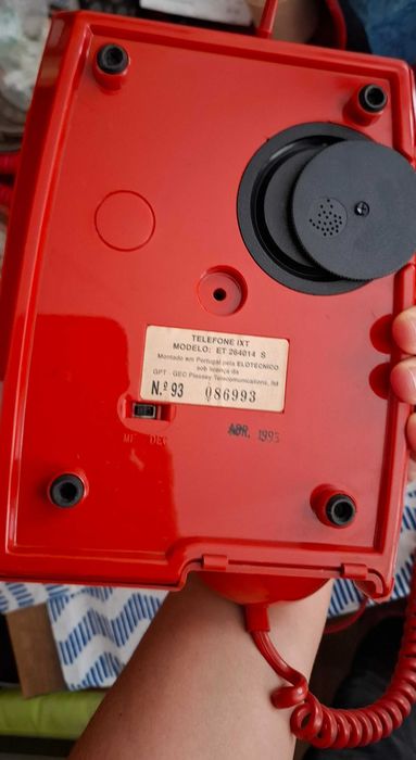 Telefone de rede fixa IXT modelo ET 264014 S Ano 1993