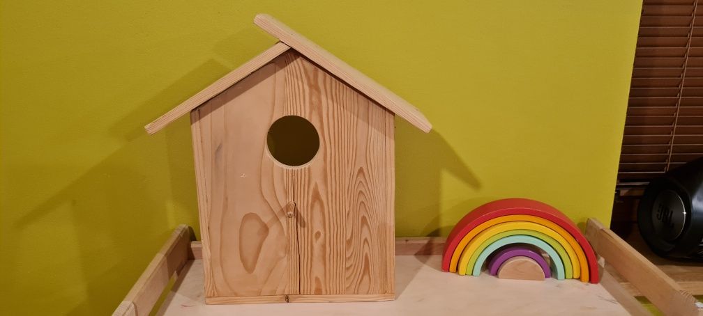 Domek dekoracja drewniany dom