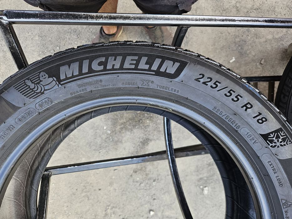Шины БУ 225 55 R 18 Michelin pilot alpin 5 комплект зима