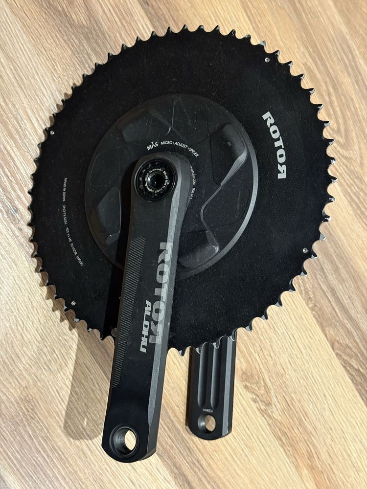 Korba Rotor ALDHU Aero 58T 172,5 oś 24mm 11/12 speed Jak Dura-Ace Red