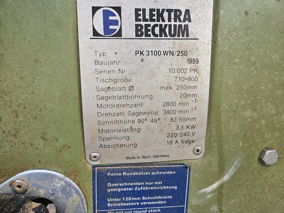 Electra beckum pk250 pila krajzega formatowka