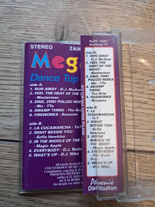 Mega Dance top news 1 kaseta magnetofonowa