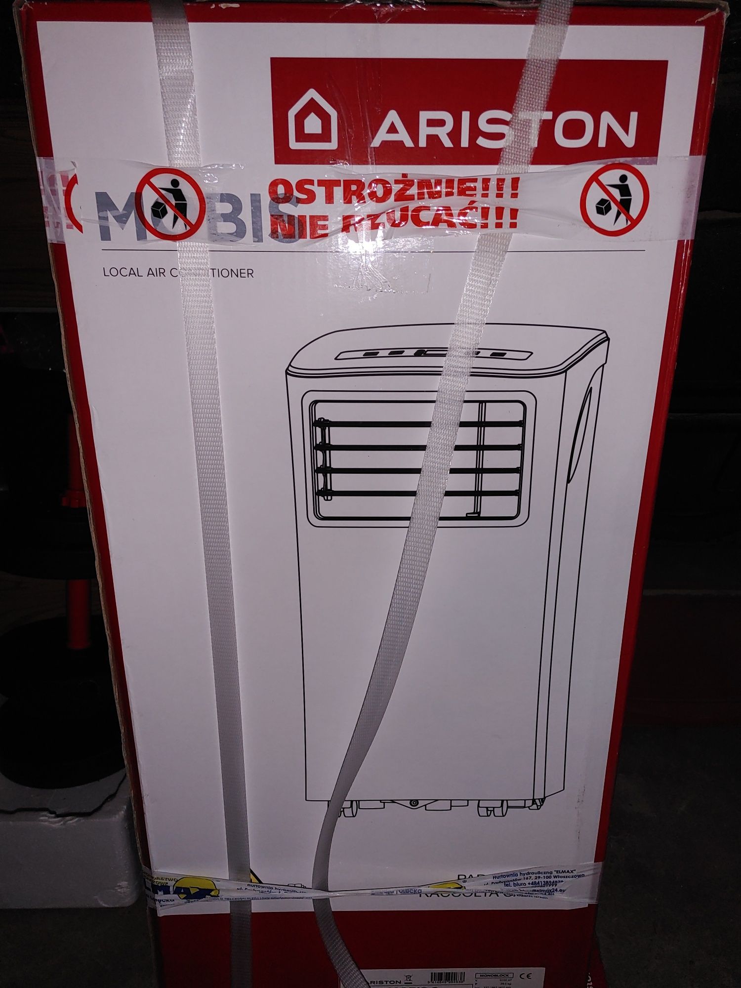 Klimatyzator Mobis 9 Ariston wraz z pleksi/plexi do okna