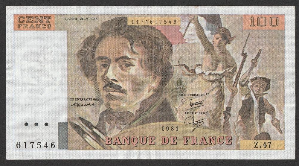 Francja 100 franków 1981 - Delacroix