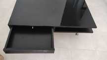 Mesa de centro preta 95Lx95Cx31A