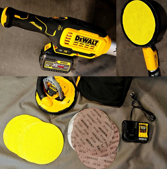 Szlifierka Żyrafa Do Gipsu Gładzi Ścian Tynków Dewalt DCE800 Aku 6.0ah