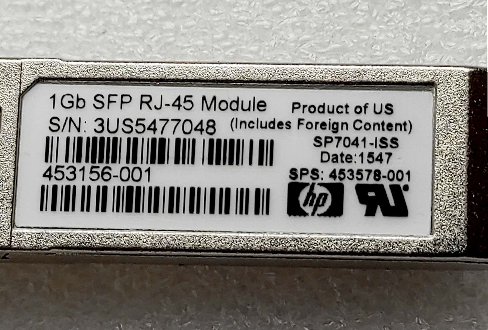 HP Virtual Connect - 1Gbps RJ-45 (SFP) 100m Copper