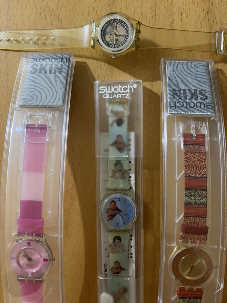 Relógios Swatch e Fossil