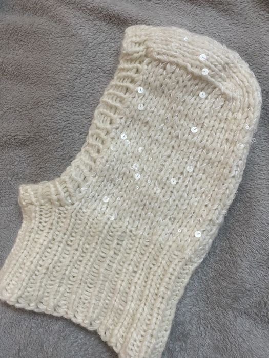 Балаклава з блискітками альпака70%+вовна10%