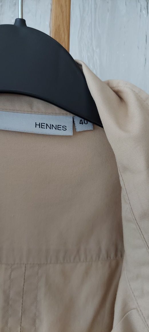 Koszula damska beżowa długi rękaw H&M