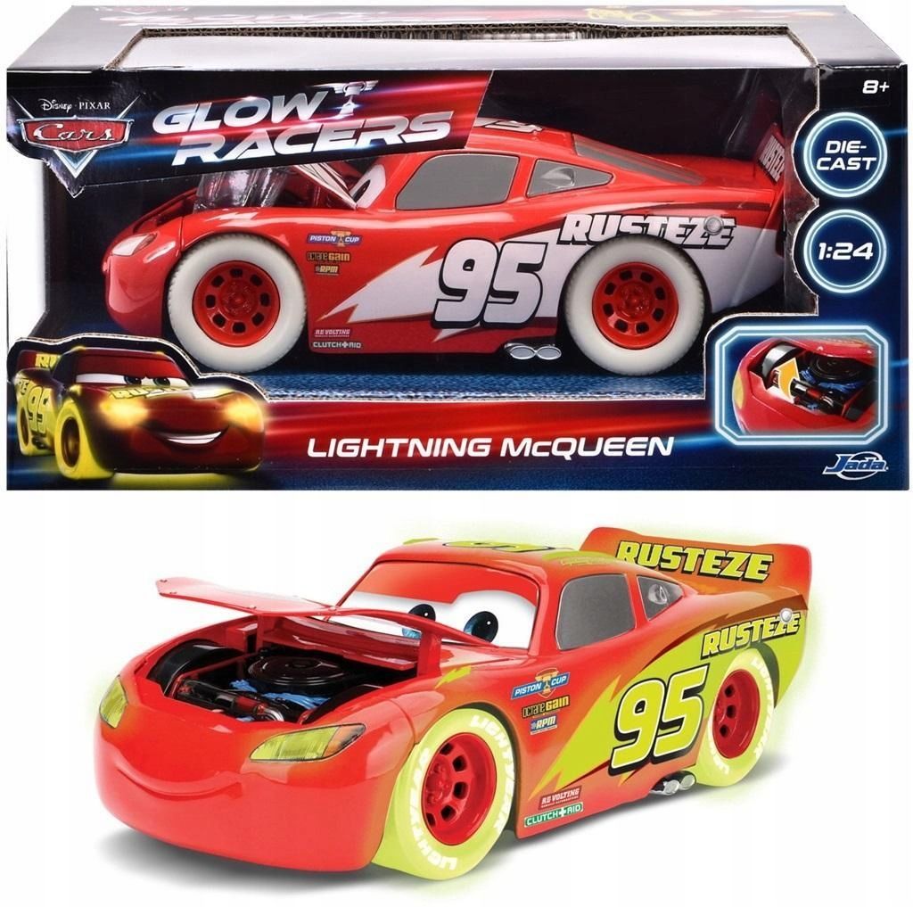 Auta Lightning Mcqueen Glow 1:24, Jada