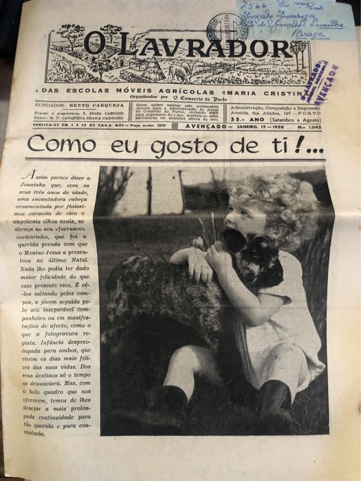 20 jornais O Lavrador entre 1955 e 1959