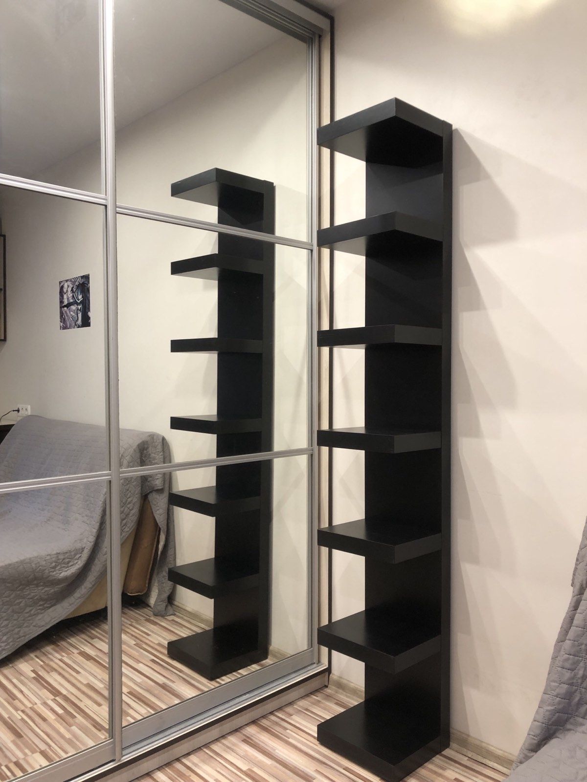 Полка IKEA чорна