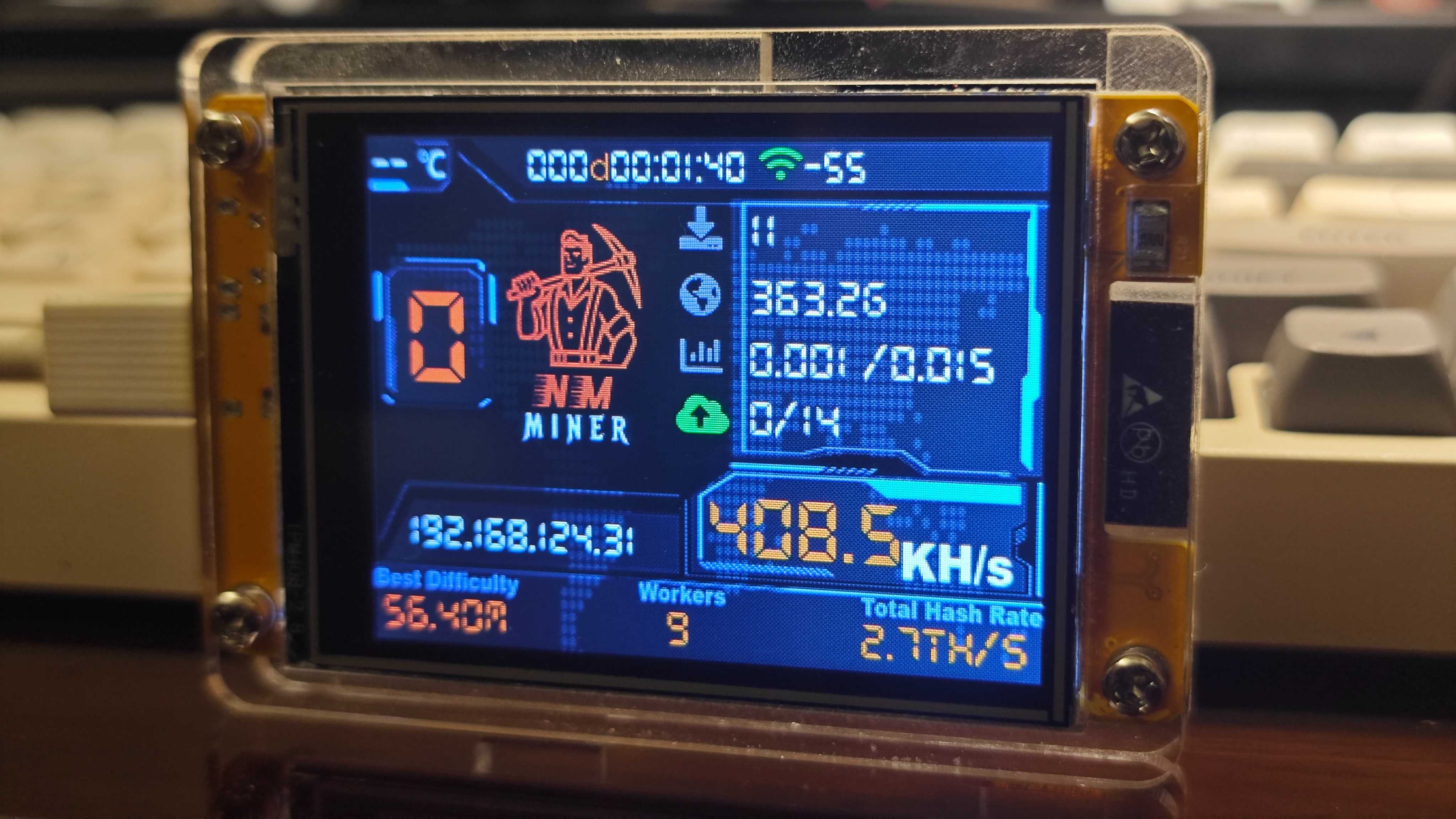 Asic bitcoin NerdMiner v2 mini лотерея майнер біткоін 78 KH Nerd Mine