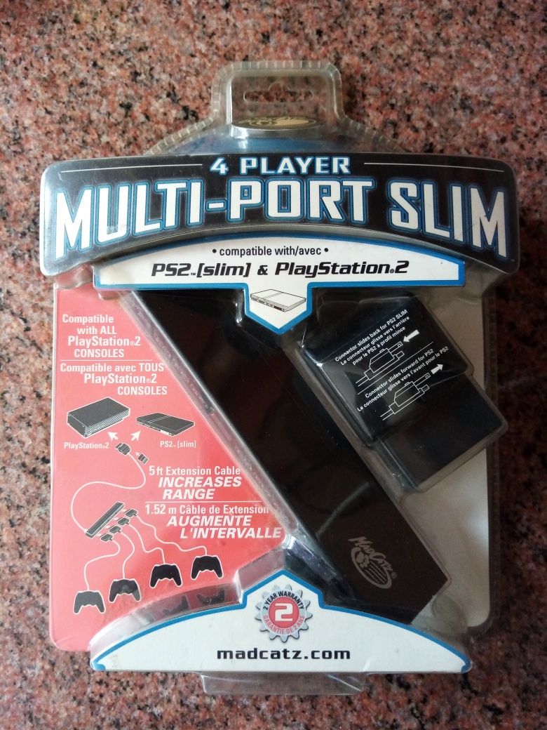 Playstation 2 adaptador para 4 jogadores