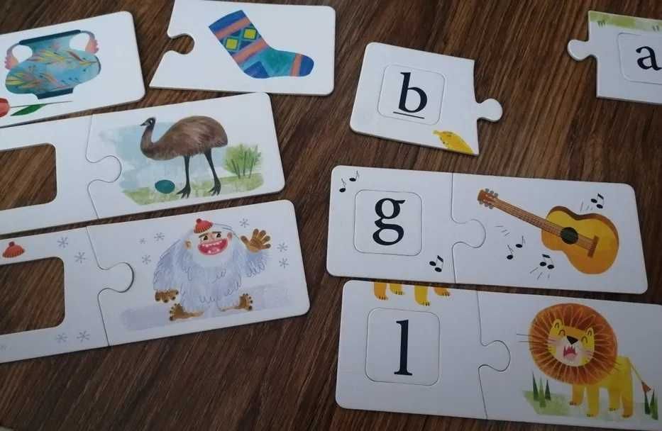 Gra planszowa edukacyjna Alfabet na 3 Sposoby kompletna wiek 3-7 lat