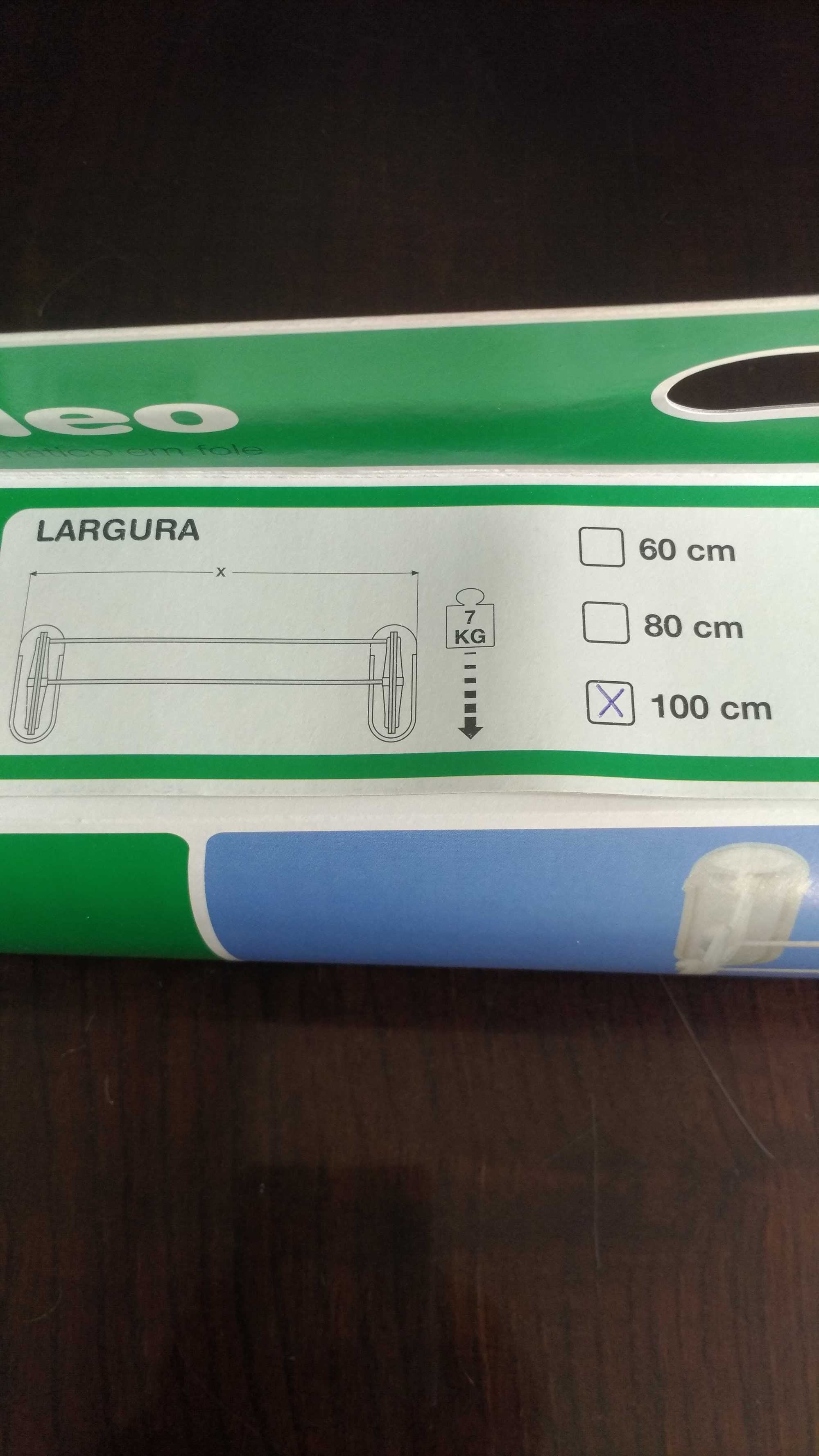 estendal fole automatico varanda/marquise 100cm Novo