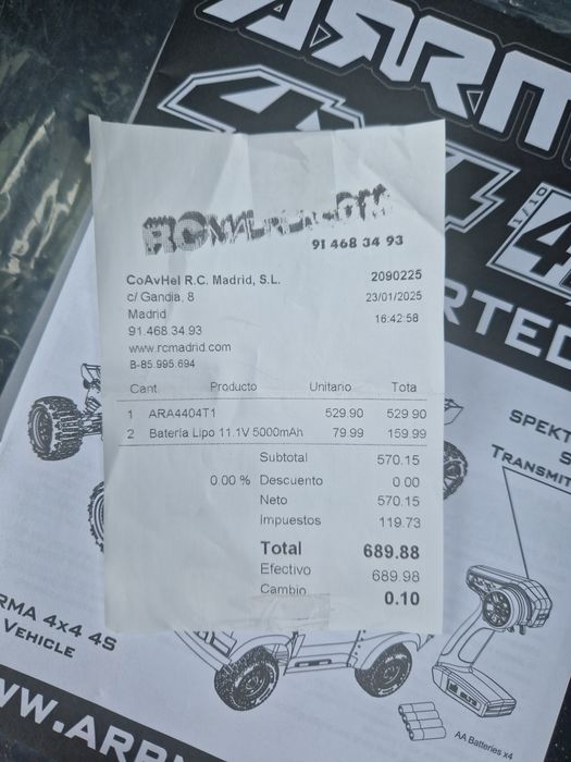 Baterias 3s spektrum arrma 5000mah 50c