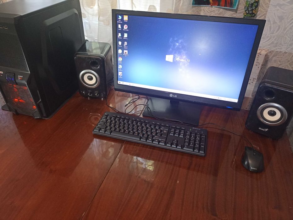 Компьютер в сборе. Стационарный ПК. Полный комплект.