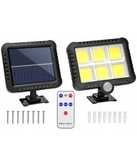 Lampa Solarna Z Czujnikiem RUCHU ZMIERZCHU 120 LED + PILOT